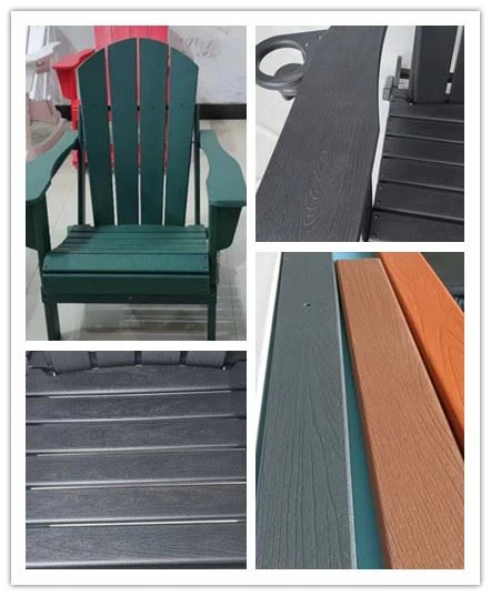 Se lanza un nuevo producto: sillas Adirondack con superficie de grano de madera